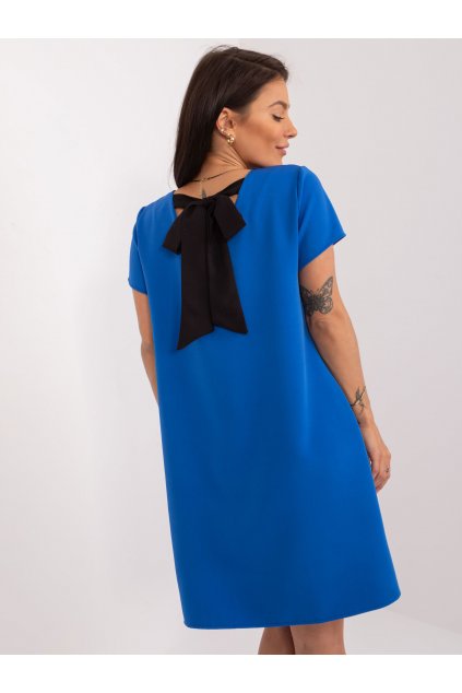 Dámske tmavo-modre šaty spoločenske kokteilové kód produktu 15- TemU - 1-WN-SK-8271.99
