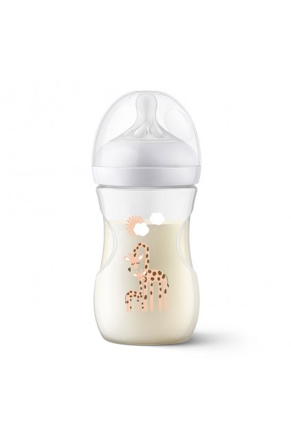 Dojčenská fľaša Avent Natural Response 260 ml žirafa
