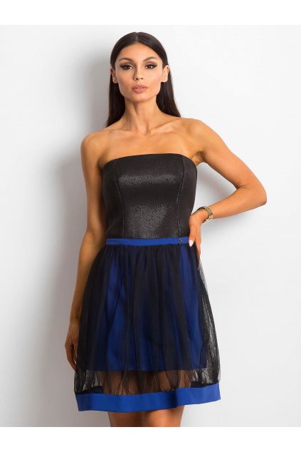 Dámske čierno-modre šaty večerné kód produktu 15- TemU - 1-NU-SK-892.36