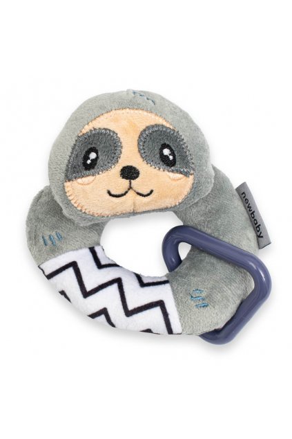 Detská plyšová hrkálka New Baby Sloth