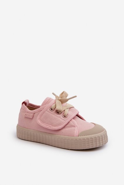 Detské tenisky  ružové kód obuvi NN374019 NUDE