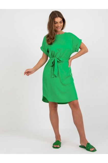 Dámske zelene šaty spoločenske kokteilové kód produktu 15- TemU - 1-WN-SK-2905.95
