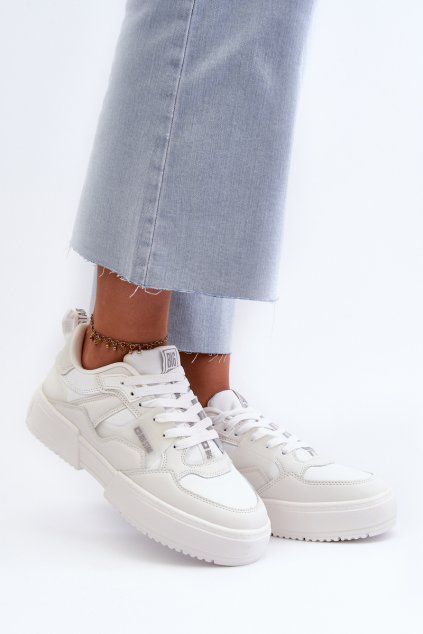 ľahké Dámske tenisky big star nn274322 memory foam system biele / NN274357 (Veľkosť 36)