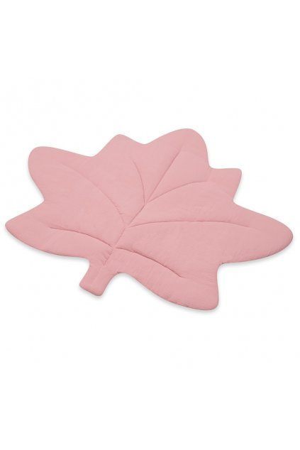 Mušelínová hracia deka New Baby Maple Leaf pink