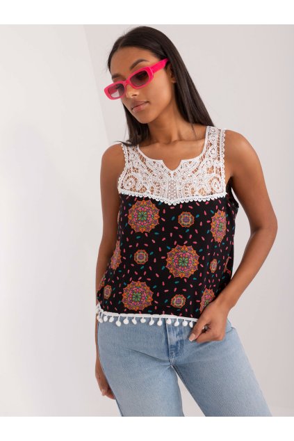 Dámsky Top farba čierno-ružová kód AT-TP-22501B.01X (Farba Čierno-ružová, Veľkosť M/L)