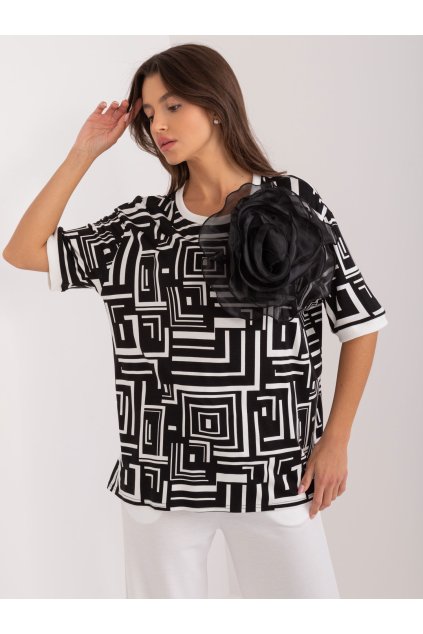 Dámska blúzka formálny štýl čierna LK-BZ-509697.27