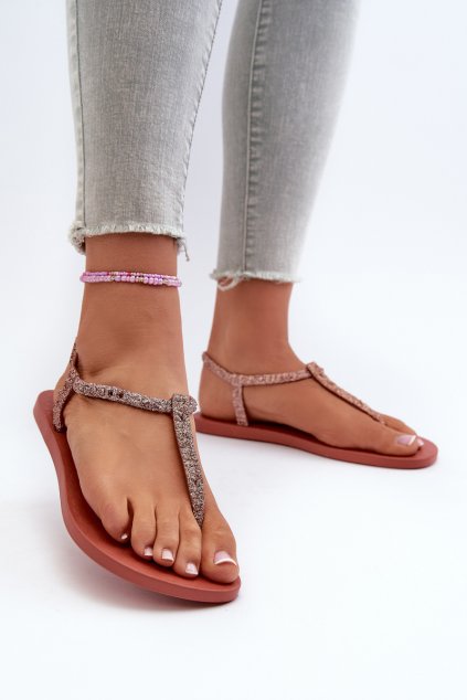 Dámske sandále  ružové kód obuvi 26914 PINK/GILT
