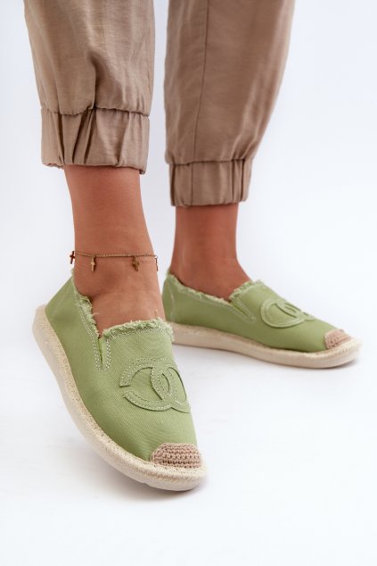 Dámske sandále  zelené kód obuvi NB273 D.GREEN