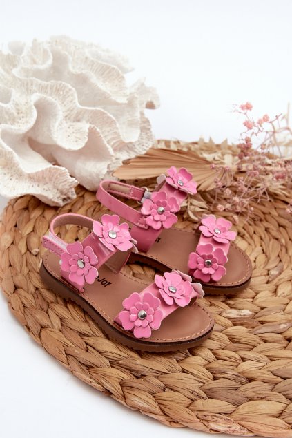 Detské sandále  ružové kód obuvi 335-1D/2D/3D PINK