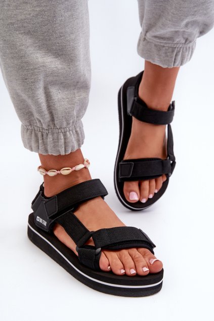 Dámske Sandále na platforme big star nn274a532 čierne / (Veľkosť 36)