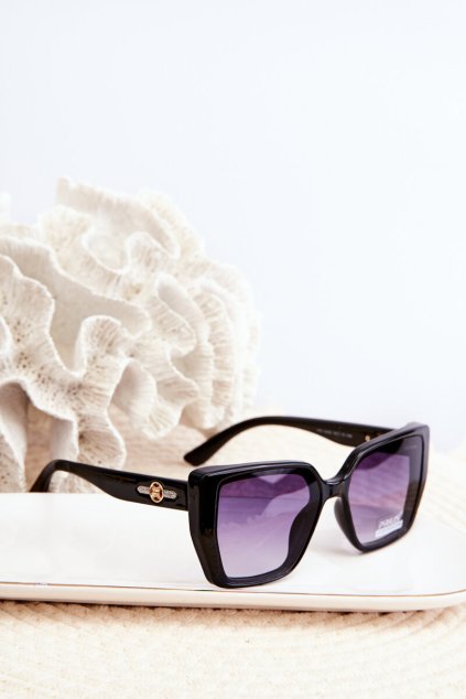 Dámske sluneční brýle uv400 čierne / OK.32259 (Veľkosť Uni)