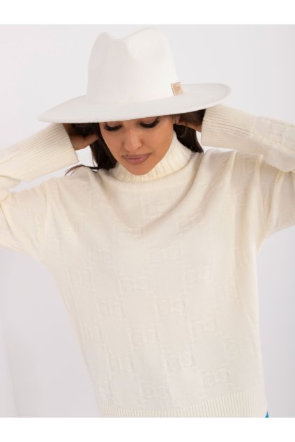 Dámsky sveter farba Okrová kód AT-SW-2342-1.35 (Farba Okrová, Veľkosť ONE SIZE)