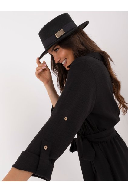 Dámske čierne šaty na bežný deň kód produktu LK-SK-509646.91