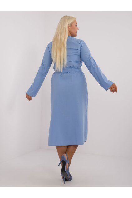 Dámske modre šaty plus size kód produktu LK-SK-509675.88
