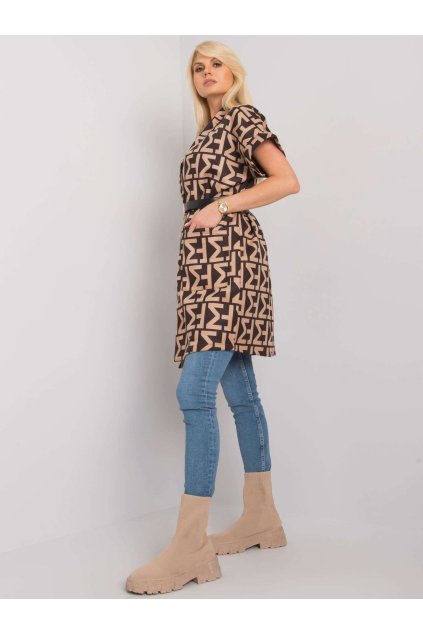 Dámsky kabát farba hnedá camel kód DHJ-PL-6025B-1.21X : na temu obdobie Jeseň / zima (Farba Hnedá camel, Veľkosť ONE SIZE)