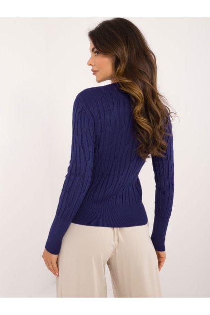Dámsky sveter farba Granatovo-modrá kód AT-SW-2338-2.00 (Farba Granatovo-modrá, Veľkosť ONE SIZE)
