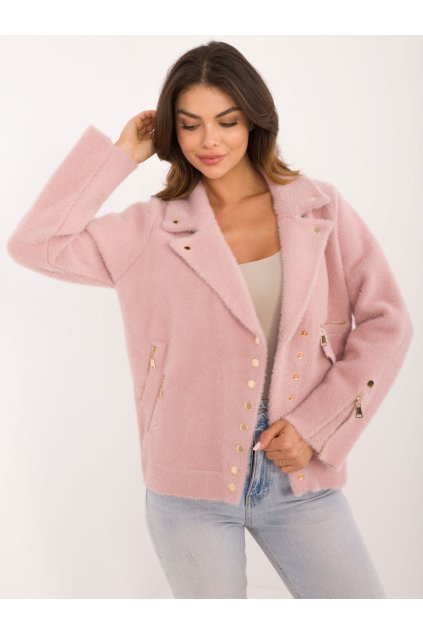 Dámska Bunda farba Svetlo-ružová kód MBM-KR-250.77