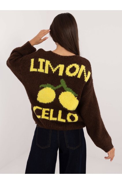 Dámsky sveter farba Hnedá kód MI-SW-2108.92