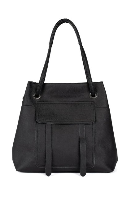 Čierne dámska kabelka Shelvt kod CCC -1- TOR-JS2402P/B (Veľkosť one size)