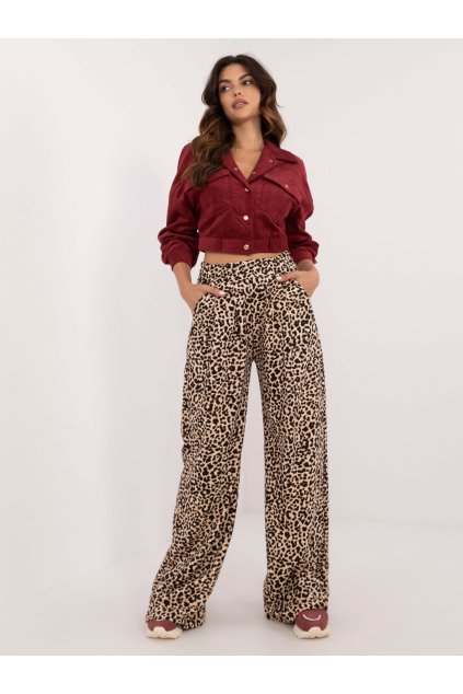 Dámske Nohavice farba Čierno-béžová kód EM-SP-1067-1.88