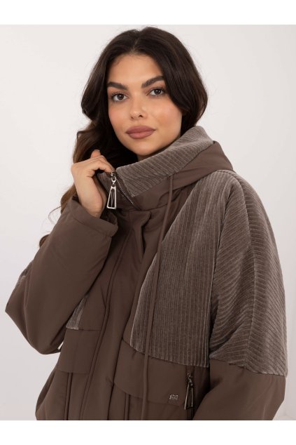 Dámska Bunda farba Hnedá kód MBM-KR-AJ218.42