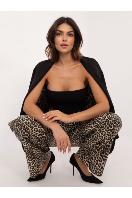 Dámske Nohavice farba Čierno-béžová kód LK-SP-509799.38