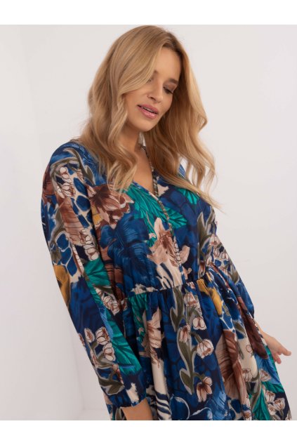Dámske tmavo-modre s podtlačeným vzorom kód produktu 15- TemU - 1-DHJ-SK-19861-5.27 (Farba Tmavo-modrá, Veľkosť ONE SIZE)