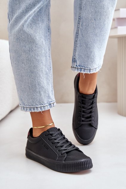 Zateplené Dámske tenisky big star oo274a462 čierne / (Veľkosť 36)