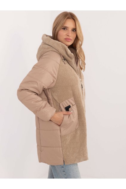 Dámska Bunda farba Hnedá camel kód MBM-KR-F-23301.84