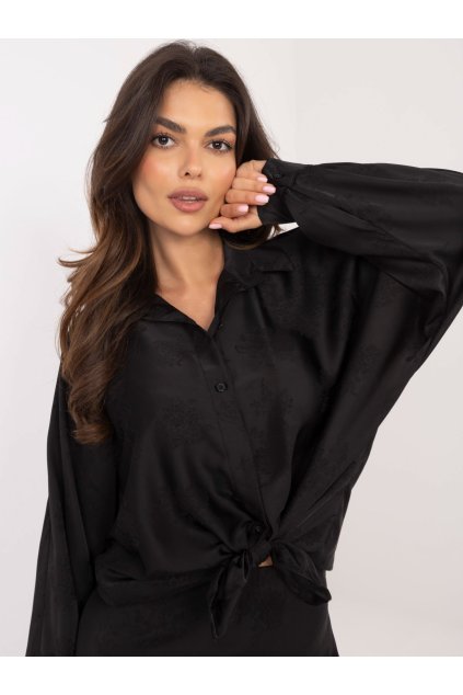 Dámske Košeľa farba Čierna kód DHJ-KS-16528.34 (Farba Čierna, Veľkosť ONE SIZE)