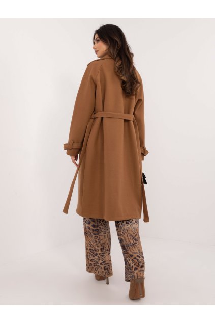 Dámsky kabát farba hnedá camel kód TW-PL-BI-2209.71P : na temu obdobie Jeseň / zima