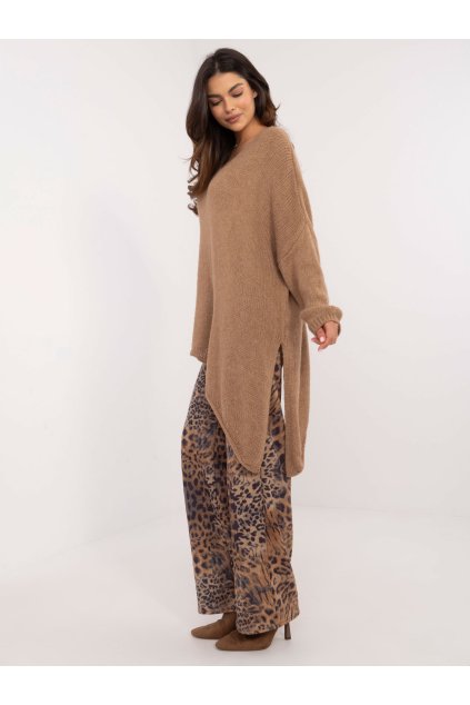 Dámsky sveter farba Hnedá camel kód TW-SW-BI-1925.85
