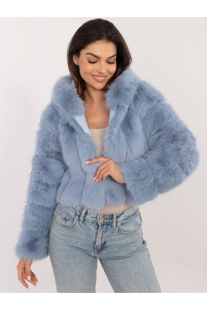 Dámska Bunda farba Svetlo-modrá kód AT-KR-2378.97P (Farba Svetlo-modrá, Veľkosť S/M)