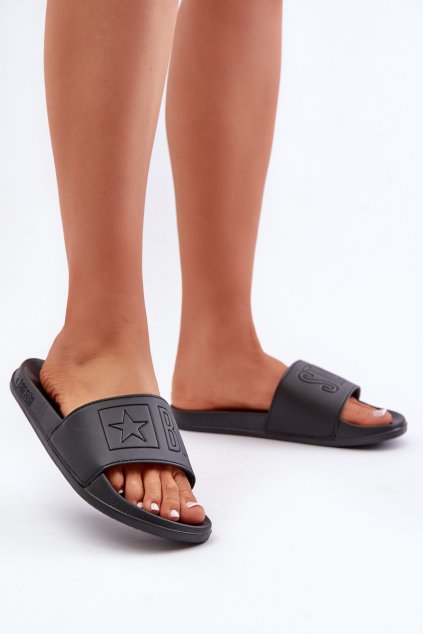 Dámske Penové papuče big star oo274040 čierne / (Veľkosť 36)