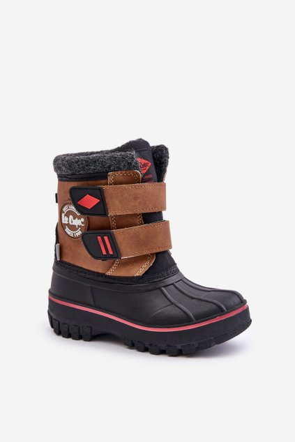 Detské snehule na suchý zips lee cooper lcj-24-44-2864k camel / LCJ-24-44-2864K CAMEL (Veľkosť 32)