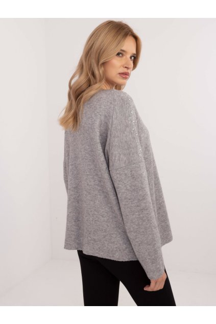 Dámsky sveter farba Sivá kód DHJ-SW-17690.21