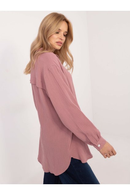 Dámske Košeľa farba Tmavo-ružová kód D70032M11066D4 (Farba Tmavo-ružová, Veľkosť S/M)