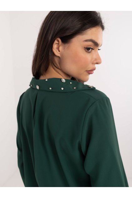 Dámske Košeľa farba Tmavo-zelená kód DHJ-KS-15260.96 (Farba Tmavo-zelená, Veľkosť ONE SIZE)