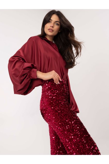 Dámske Nohavice farba Bordová kód MI-SP-4323C.28