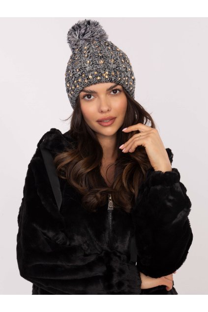 Dámske Čiapka farba Sivá kód AT-CZ-JY-39.76 (Farba Sivá, Veľkosť ONE SIZE)