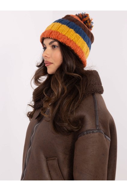 Dámske Čiapka farba Pomarančová kód AT-CZ-PH24.52 (Farba Pomarančová, Veľkosť ONE SIZE)