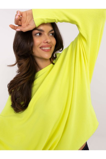 Dámsky sveter farba Krikľavo-žltá kód DHJ-SW-8862.91