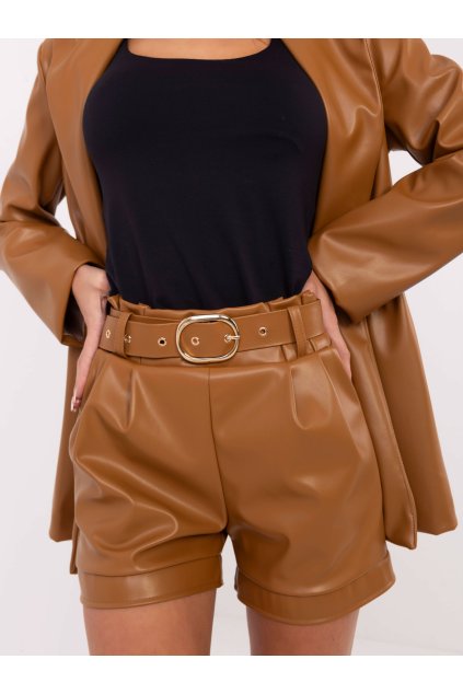 Dámske Šortky farba Hnedá camel kód DHJ-SN-8701.18P