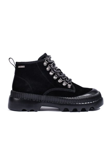 Čierne dámske členkové topánky na nízkej podrážke Big star shoes kod CCC -1- II274363 906B (Veľkosť 37)