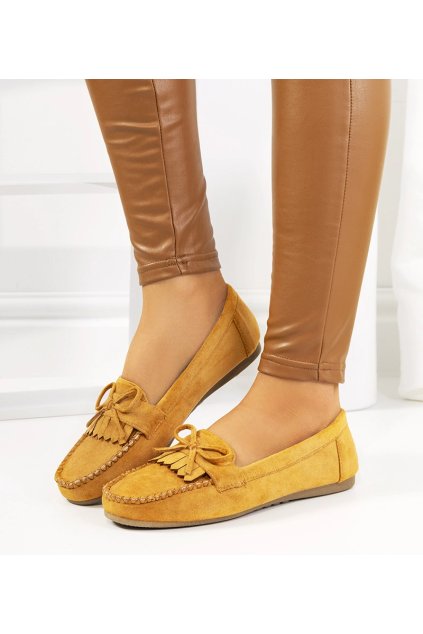 Hnedé mokasíny Medrano JF676 CAMEL 38 - GM (Veľkosť 36)