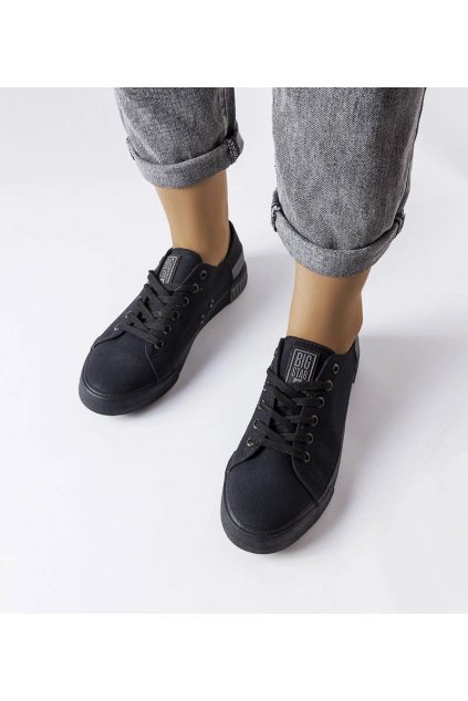 Čierne tenisky Big Star LL274038 LL274038 BLACK 38 - GM (Veľkosť 38)