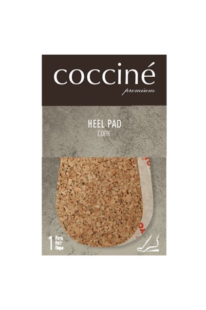 Coccine heel pad corck and leather peccary / HEEL PAD CORK (Veľkosť M)