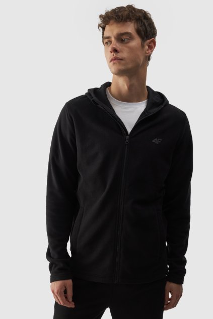 Pánský Polar S Kapucí Regular 4F Černý 4FWMM00TFLEM290-20S (Veľkosť 2XL)