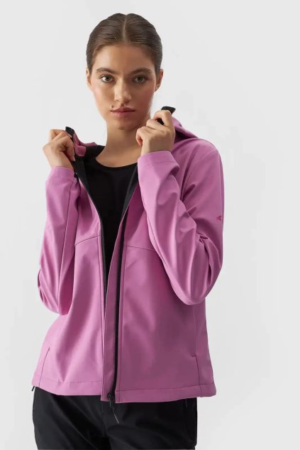 Dámská Bunda 4F Softshell Membrána 5000 4F ružové 4FWAW24TSOFF285-54S (Veľkosť L)
