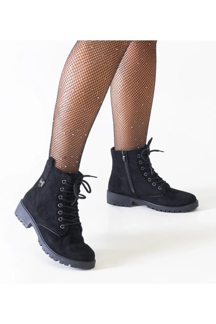Dámske topánky tenisky čierne kód BL24027 - GM BL24027 BLACK MICROFIBER 38 - GM (Veľkosť 37)